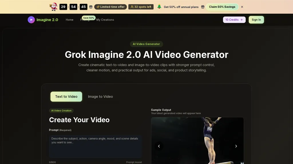 imagine20.com AI tool screenshot