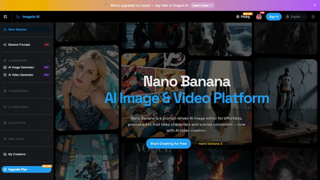 Imagvio AI AI tool screenshot