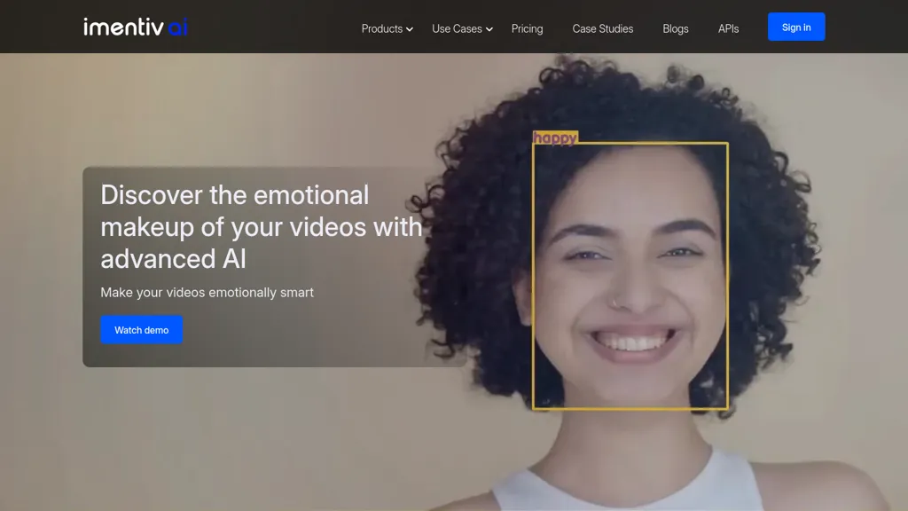 Imentiv AI website