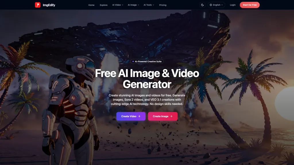 ImgEdify AI tool screenshot