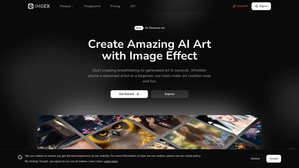 Imgex AI AI tool screenshot