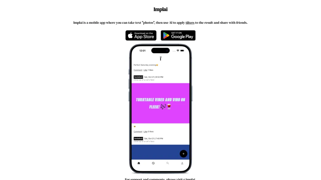 Implai website