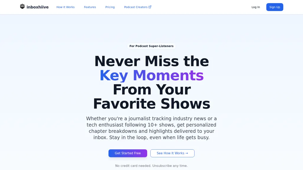 inboxhiive.com AI tool screenshot