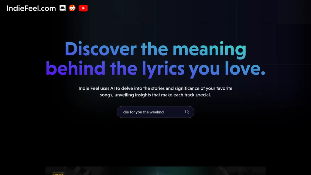 Indie Feel website
