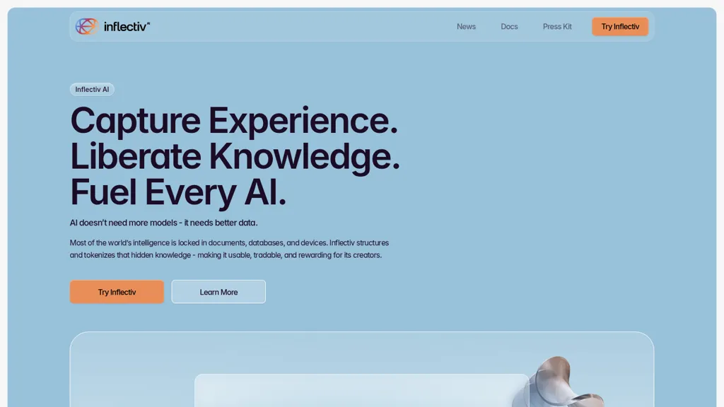 Inflectiv.ai AI tool screenshot