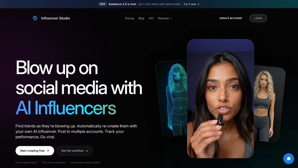 Influencer Studio screenshot
