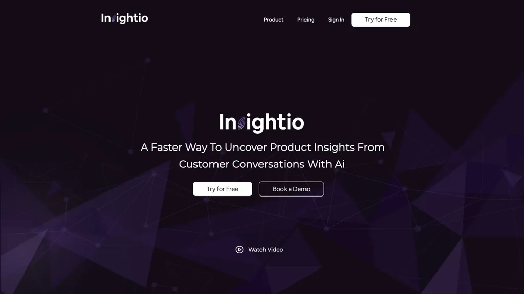 Insightio AI website