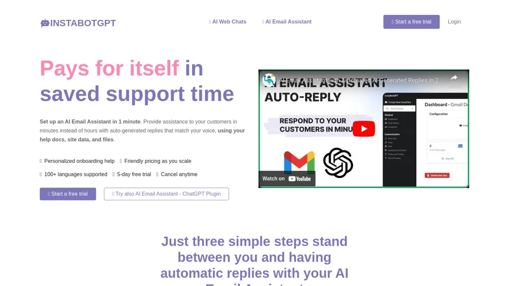 InstaBotGPT website