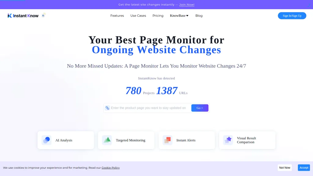 InstantKnow AI tool screenshot
