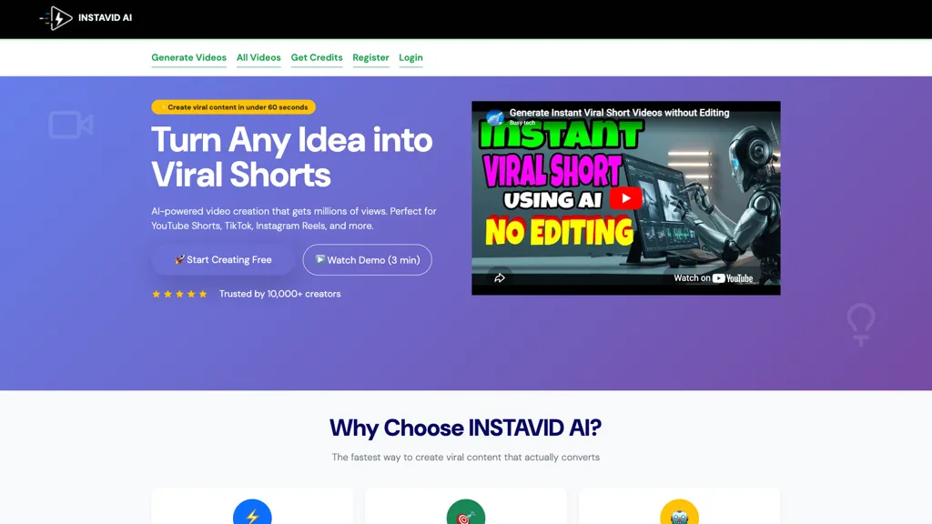 Instavid AI alternatives and competitors