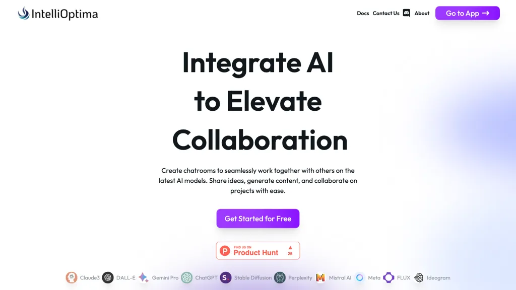 IntelliOptima website