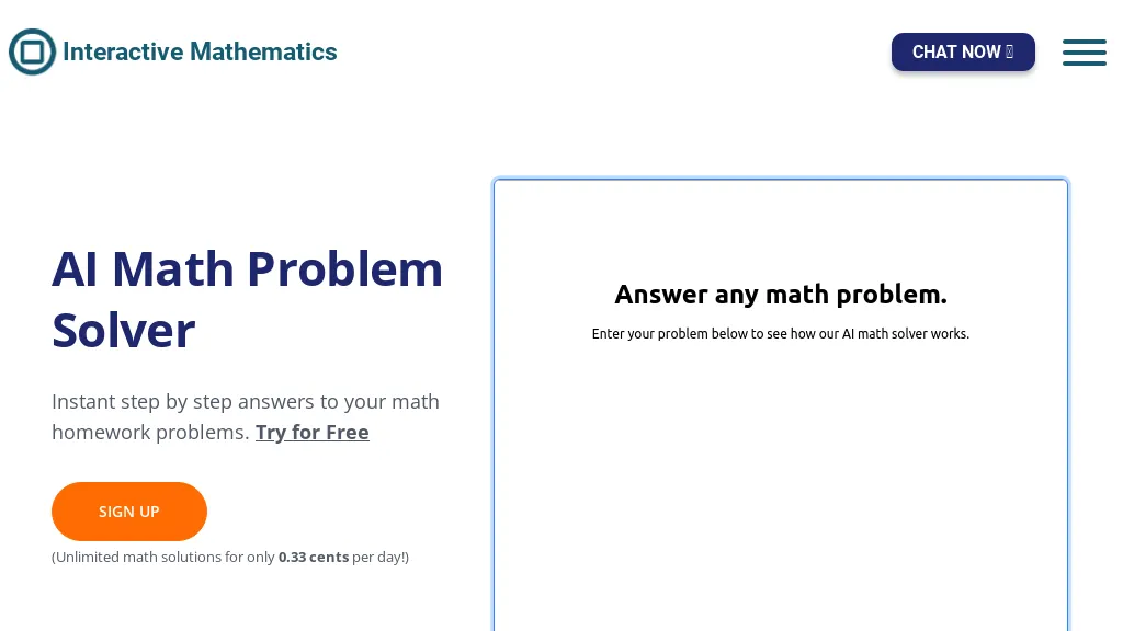 Interactive Mathematics website