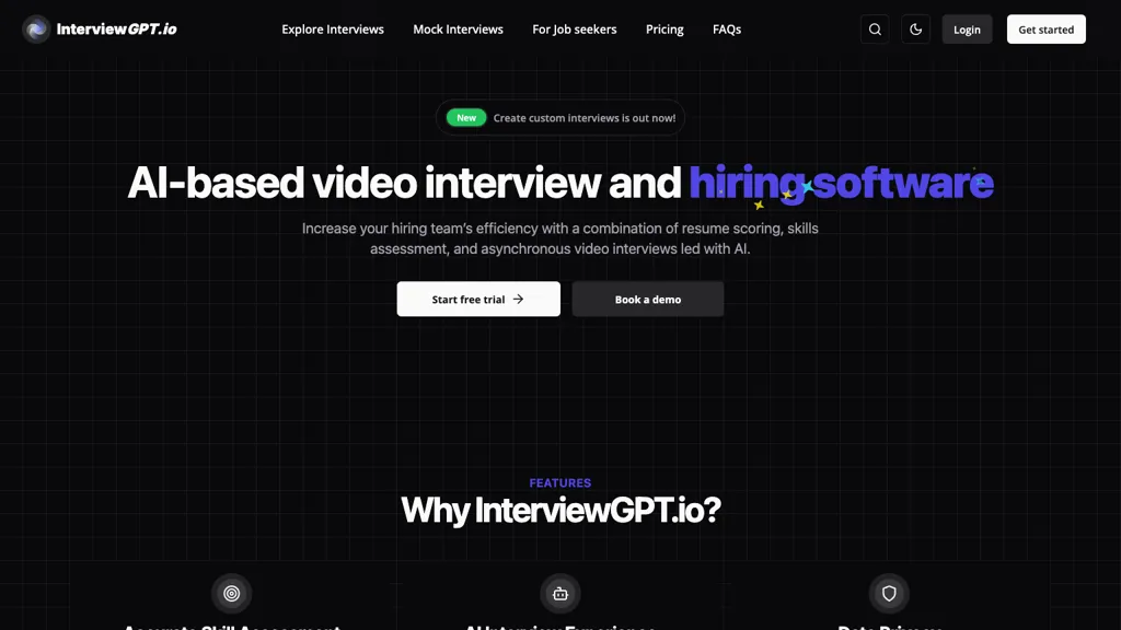 Interviewgpt.io website