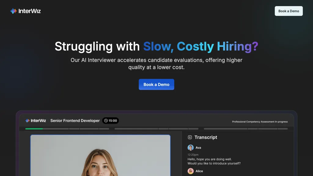 InterWiz AI website