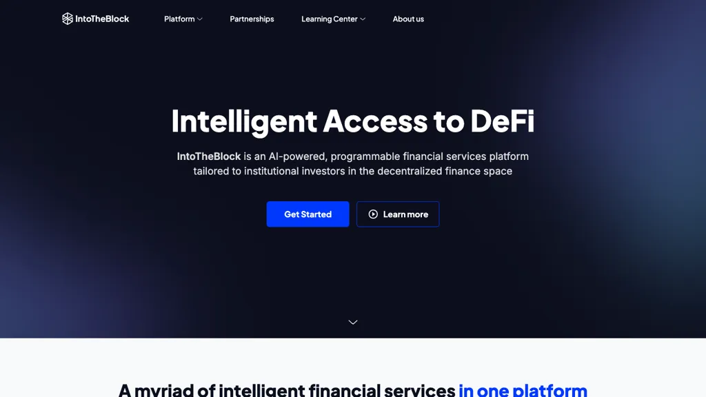 into the block website