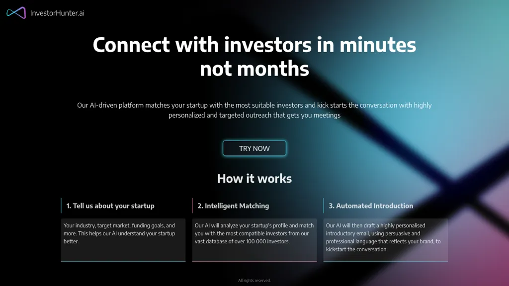 Investor Hunter website