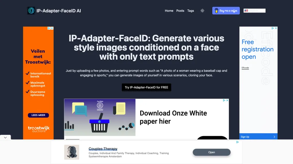 IP-Adapter-FaceID AI website
