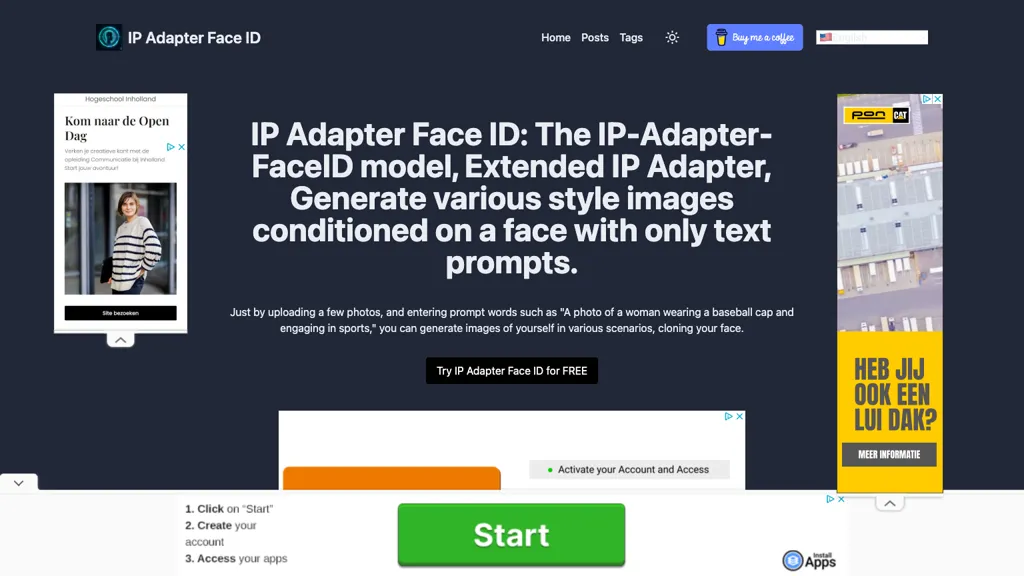 IP Adapter FaceID website