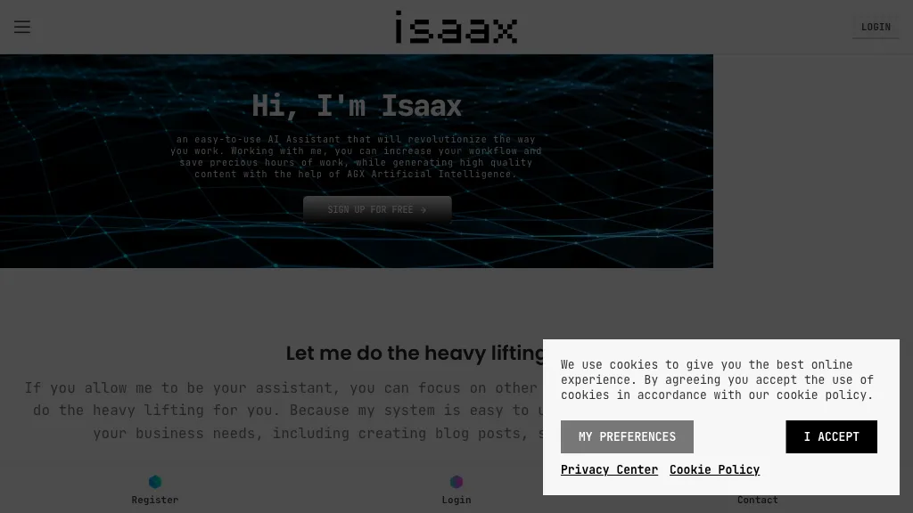 Isaax website