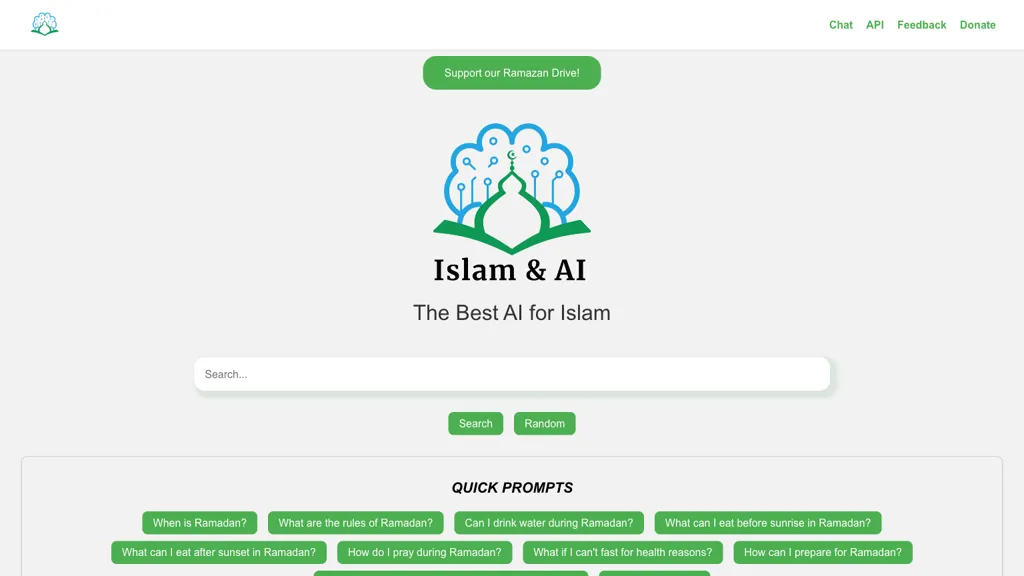 Islam & AI website