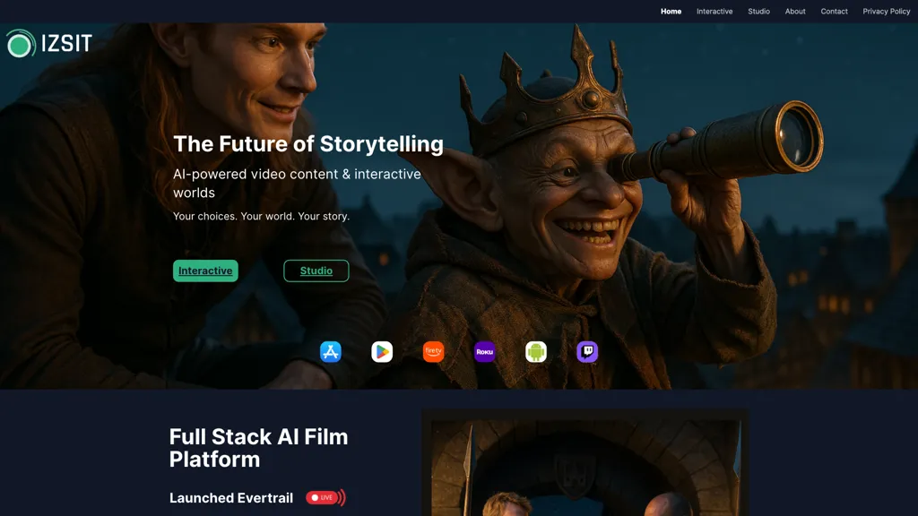 Izsit AI tool screenshot