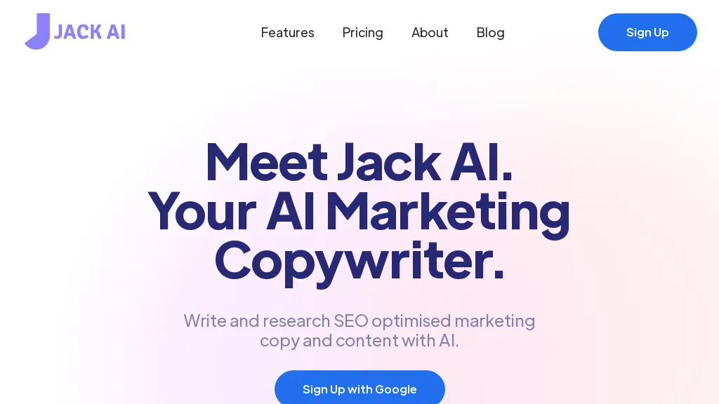 Jack AI website