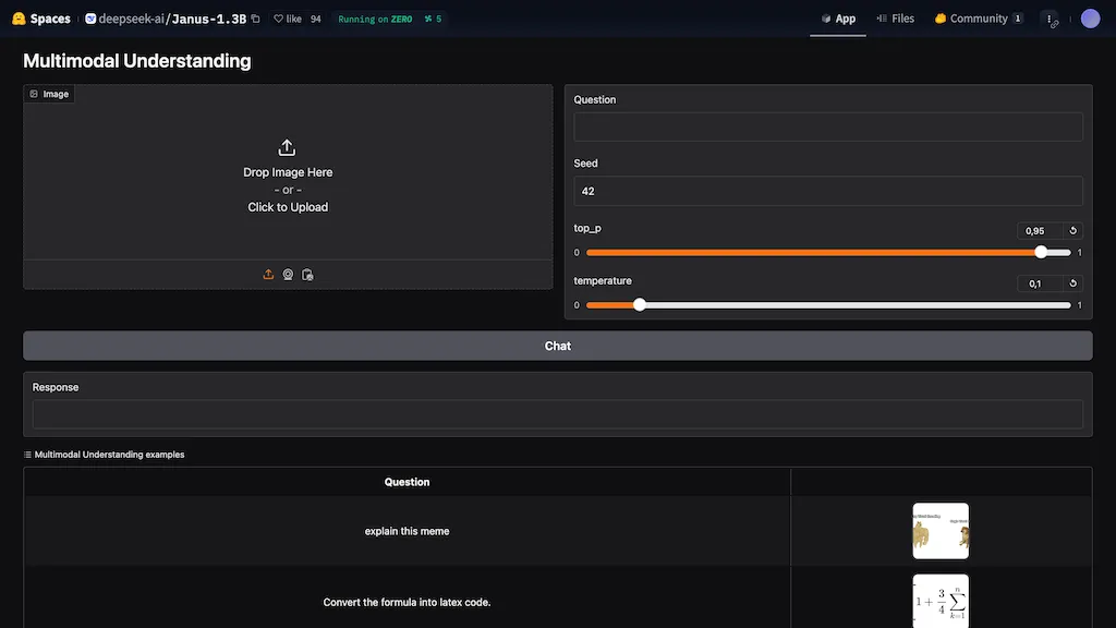 Janus Pro - Deepseek website