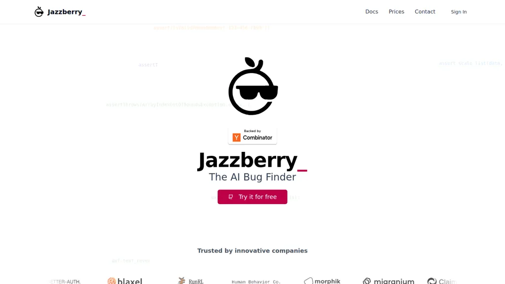 Jazzberry AI tool screenshot