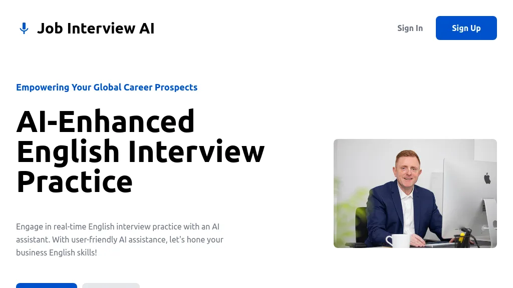 Job Interview AI website