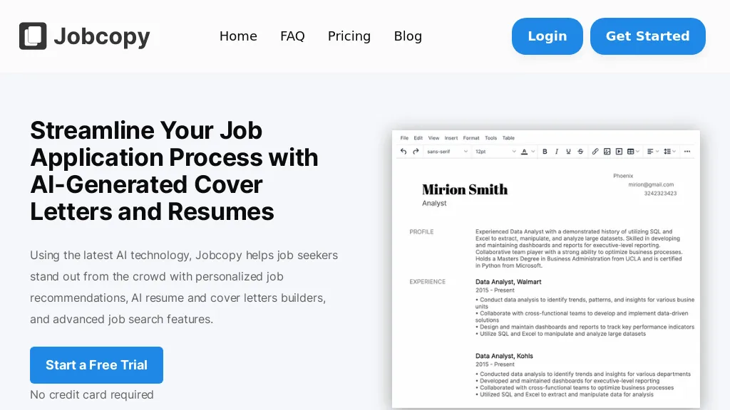 JobCopy.io website