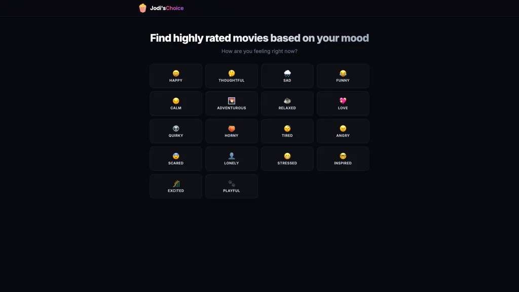 Jodi'schoice AI tool screenshot