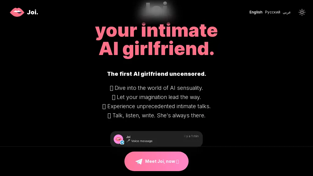 AI Girlfriend: Joi  website