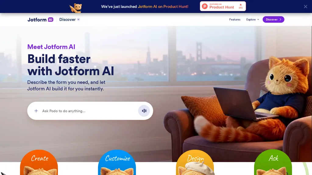 Jotform AI AI tool screenshot
