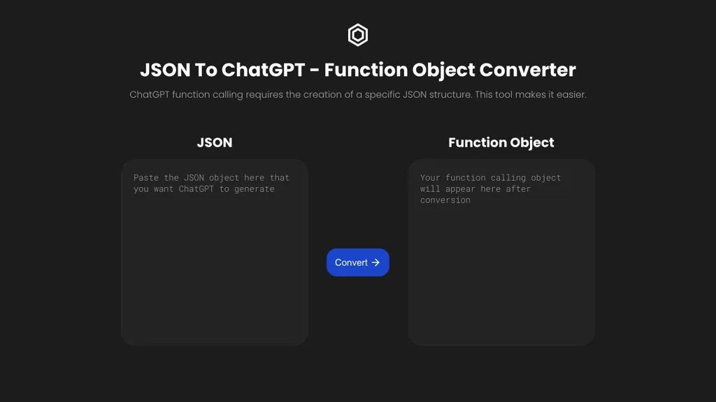 JSON To ChatGPT website