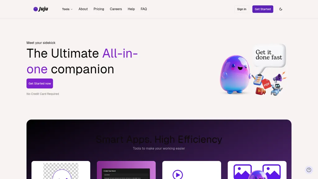Juju AI tool screenshot