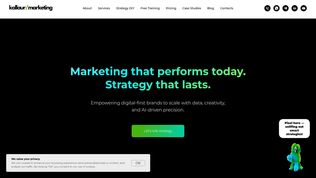 kallaurmarketing.com AI tool screenshot