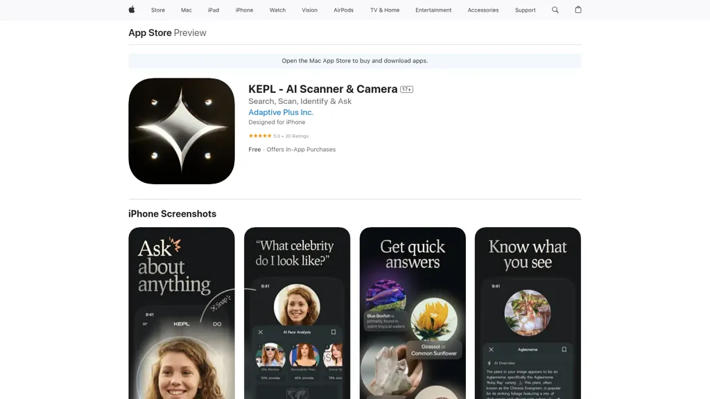 KEPL AI tool screenshot