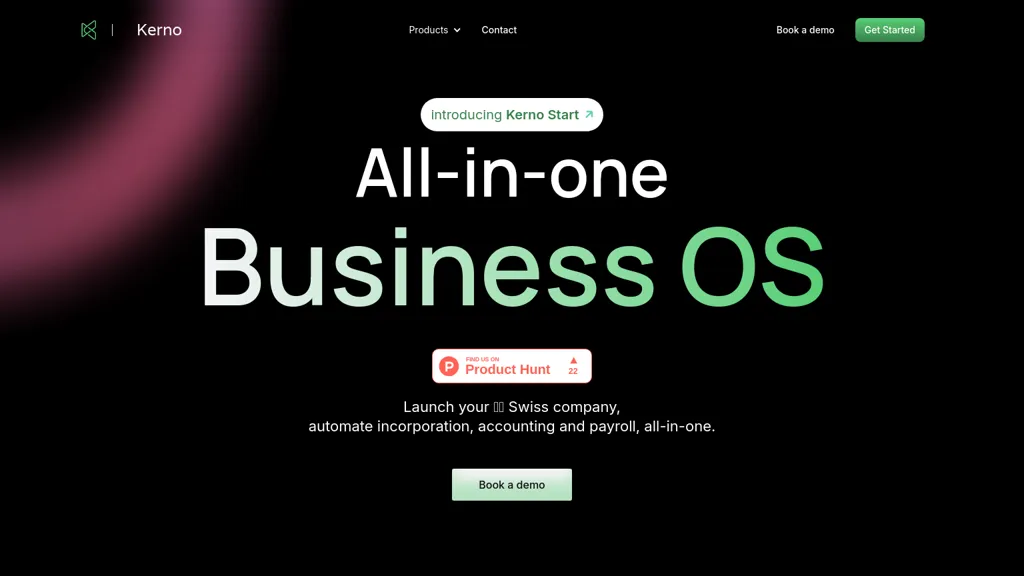Kerno Start website