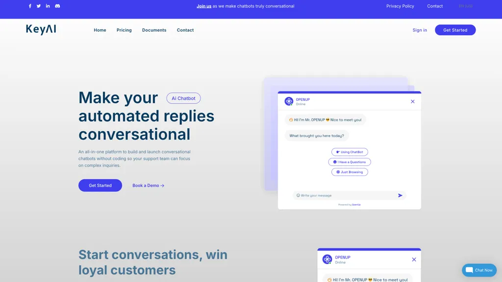 Keyai AI tool screenshot