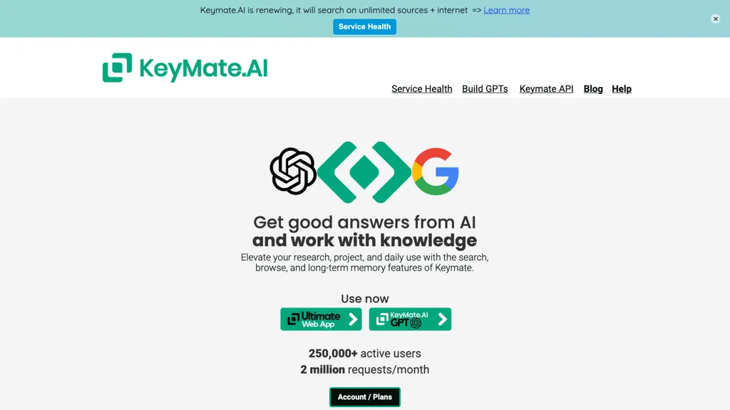 Keymate.AI website