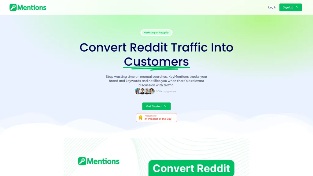 KeyMentions AI tool screenshot