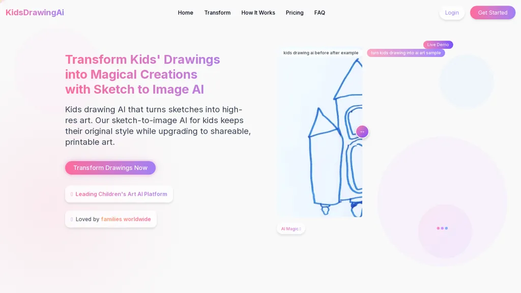 Kids Drawing AI AI tool screenshot