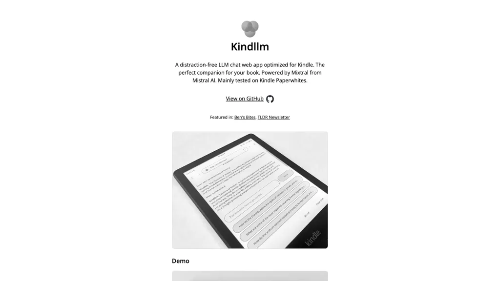 KindlLM website
