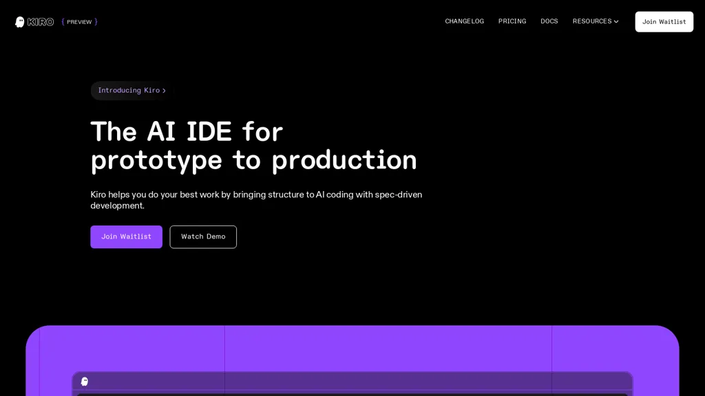 kiroai.ai AI tool screenshot