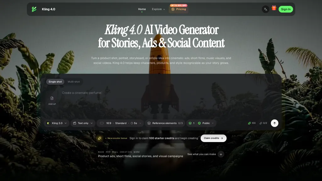 Kling4ai.art screenshot