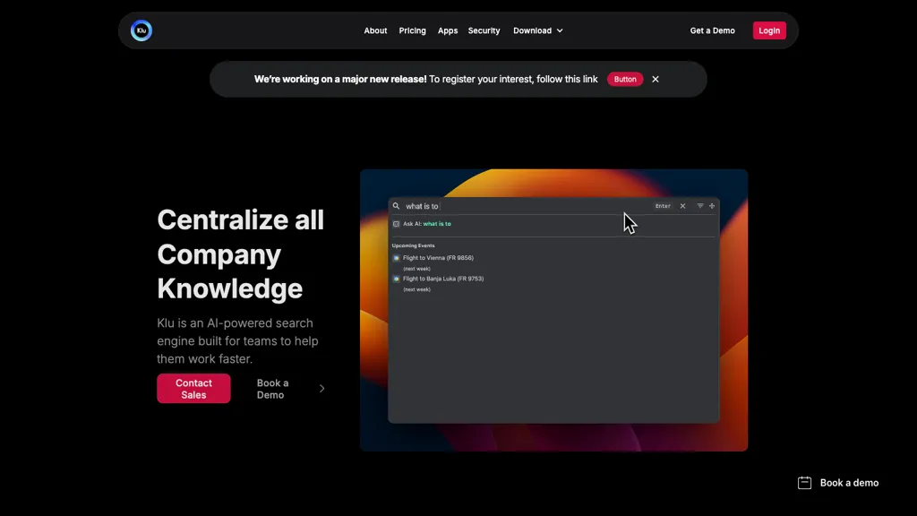 Klu website