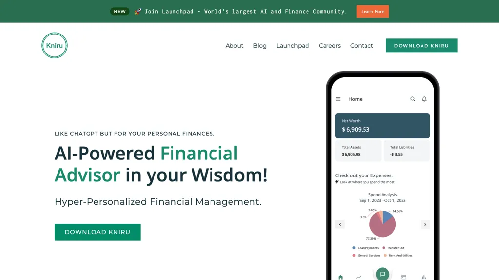 Kniru: AI-Powered Finance website
