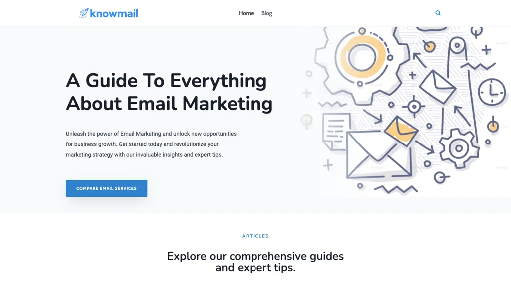 Knowmail website