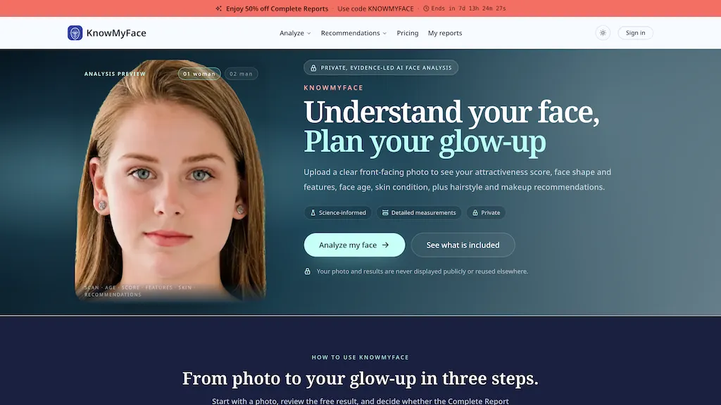 KnowMyFace screenshot