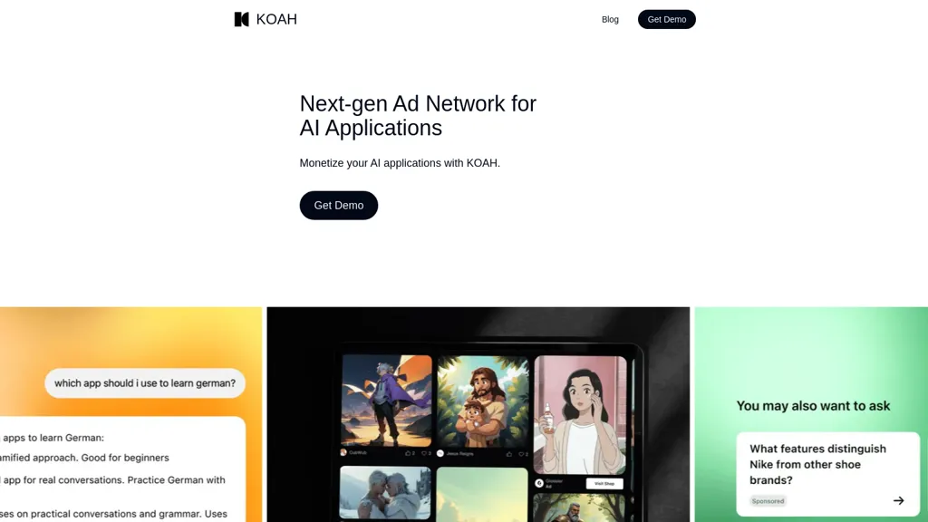 Koah website